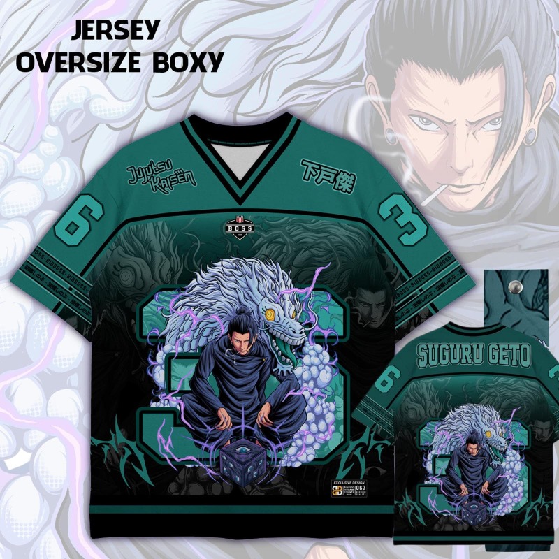 Anime Merchandise Women - Anime Jujutsu Kaisen Choso Print Jersey