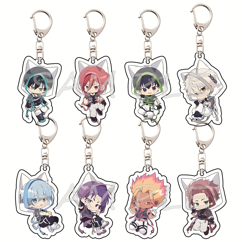 Anime Merchandise Hoodie - Blue Lock 6cm Acryl Sleutelhangers Kattenoren