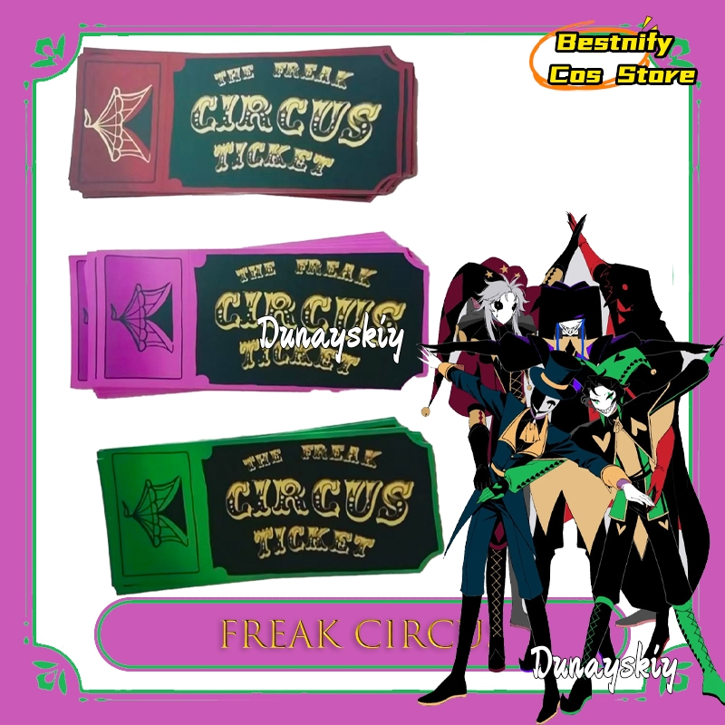 Anime Merchandise Women - BFreak Circus Ticket Card Rood Groen