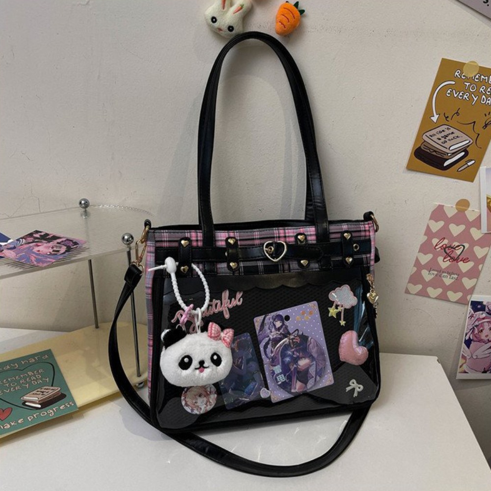 Anime Merchandise Women - Y2K Cartoon Anime Itabag Lattice Grote