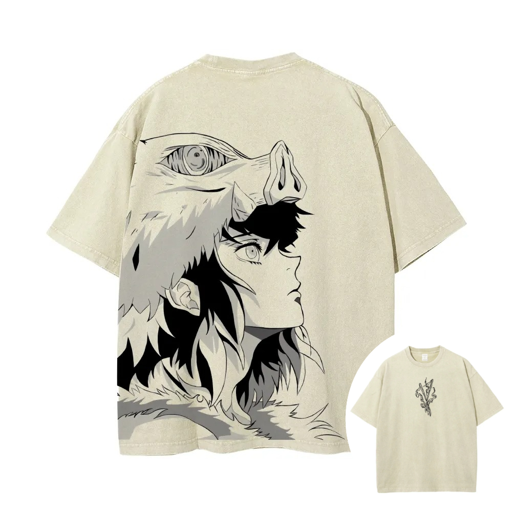 Anime Merchandise Demon Slayer - Demon Slayer Heren Dames Gewassen T-shirt