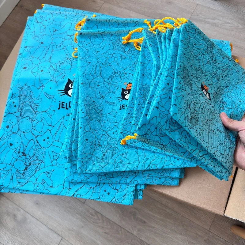 Anime Merchandise Bag - Blauwe Kawaii Non-woven stof stofzakje schattig