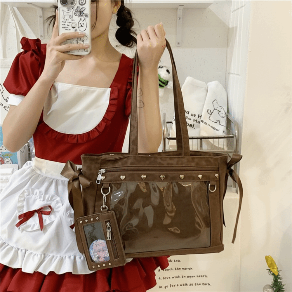 Harajuku Bow Rivet Itabag Y2K  - Anime Merchandise Women recensie en prijs