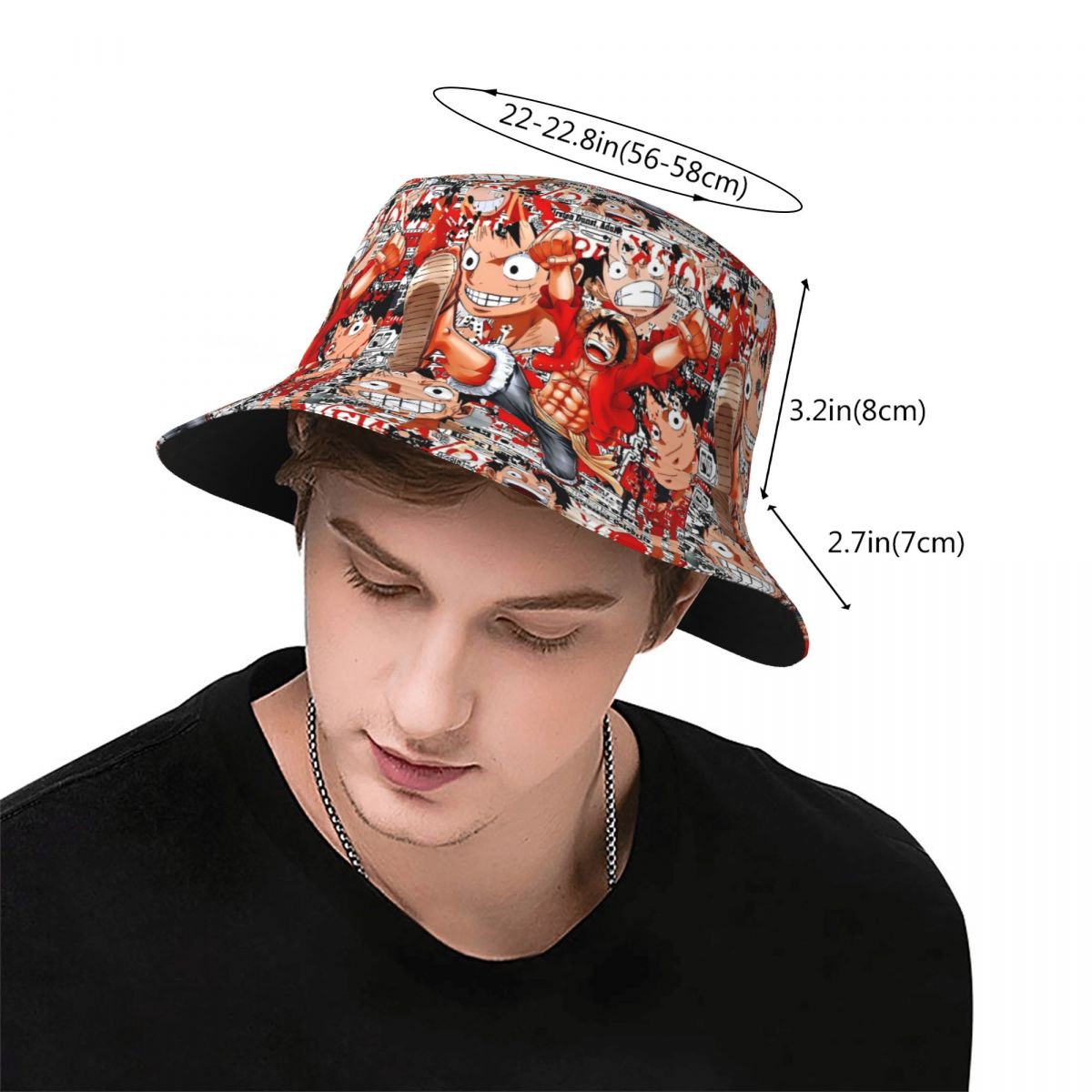 Anime One Piece Luffy Bucket H - Anime Merchandise Women recensie en prijs